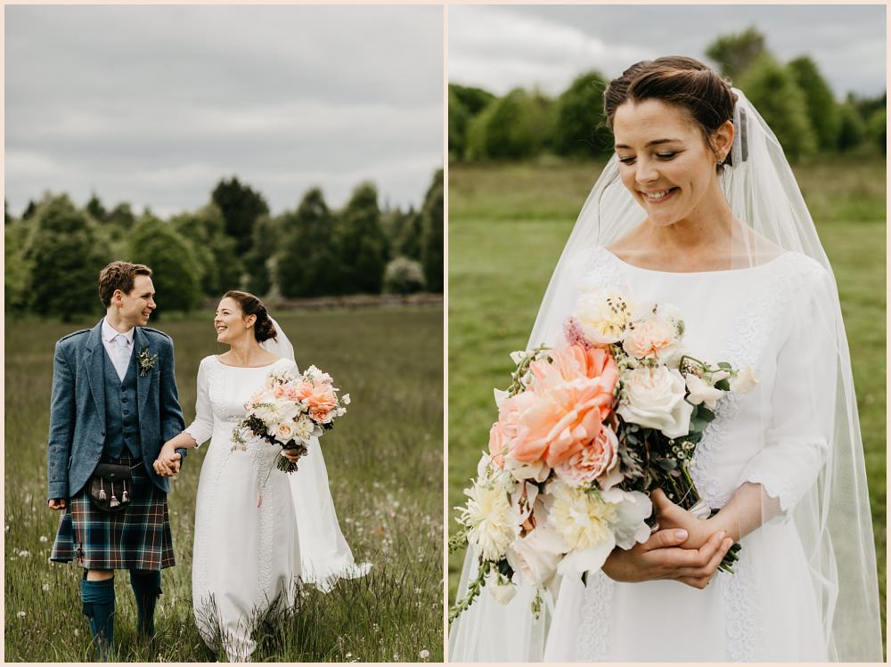 sustainable wedding wear vintage dress elopements scotland