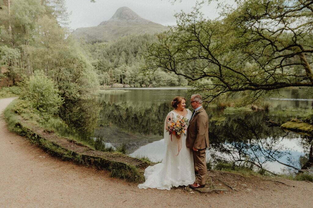 lochan Glencoe elopement Scotland bride groom portraits photos