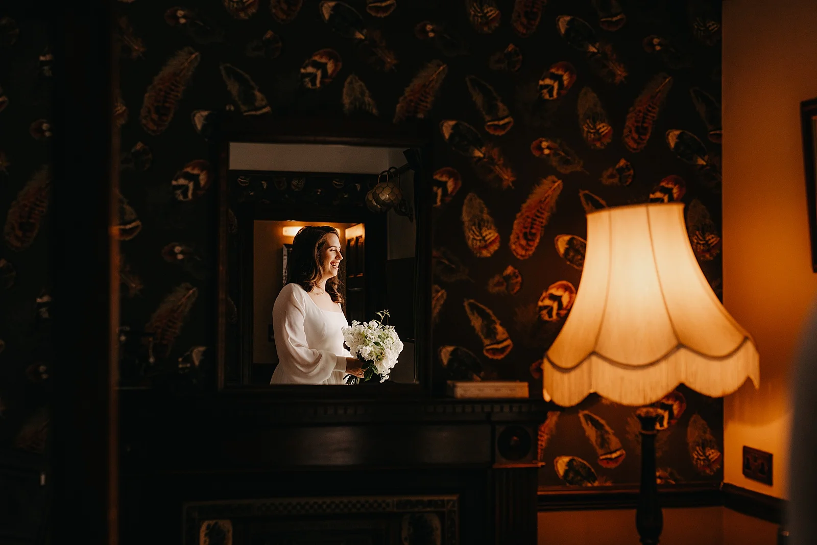 flodigarry hotel suite bridal portrait